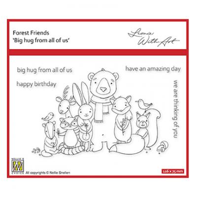 Nellie's Choice Clear Stamps - Big Hug From All Of Us